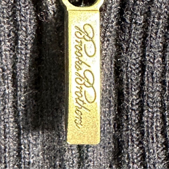 Brooks Brothers blue/navy 1/4 zip sweater, sz L, wool blend, eclectic grandpa - Picture 3 of 10